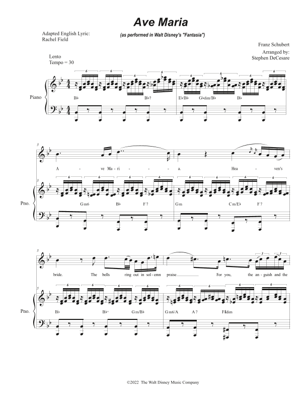 Ave Maria, Op. 52 No. 6 (arr. Stephen DeCesare)