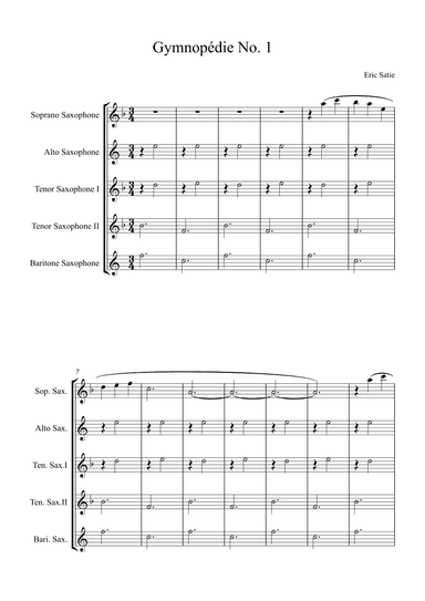 Gymnopédie No. 1 (arr. Alex Nunes Rodrigues)
