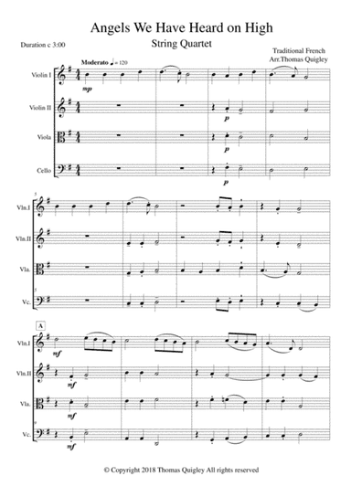 Angels We Have Heard On High (arr. Thomas Quigley)