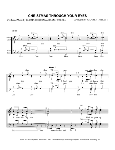 Christmas Through Your Eyes (arr. Larry Triplett)