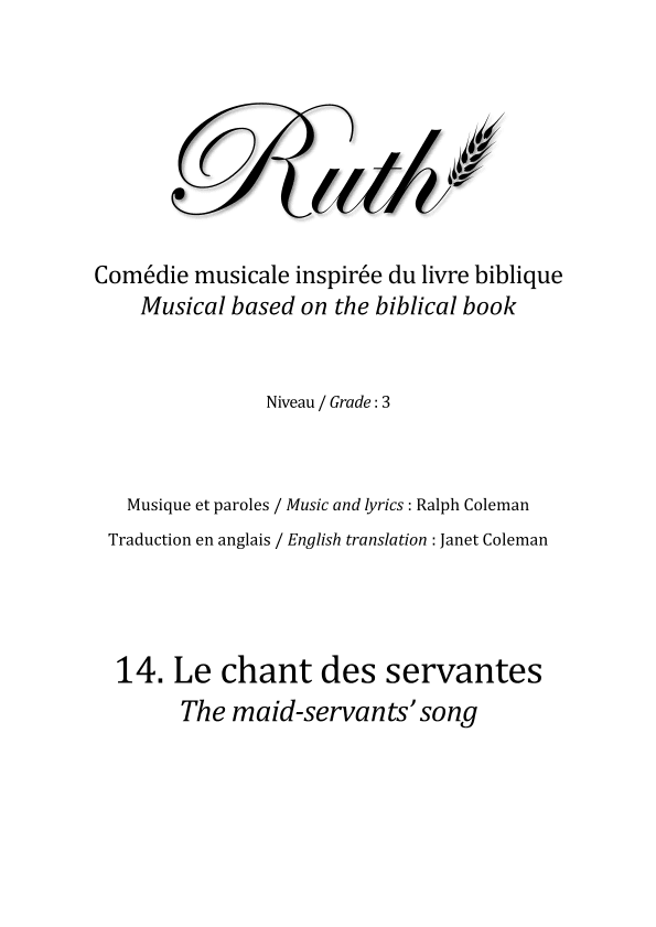 14. Le chant des servantes (The maid-servants' song)