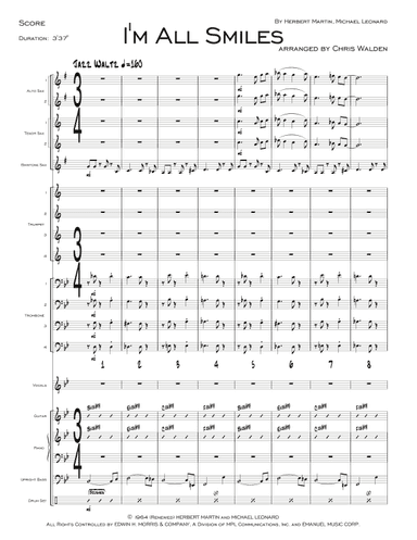 I'm All Smiles (arr. Chris Walden)