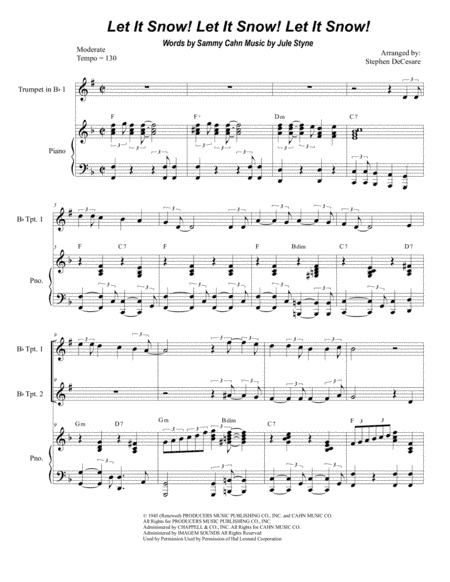Let It Snow! Let It Snow! Let It Snow! (arr. Stephen DeCesare)