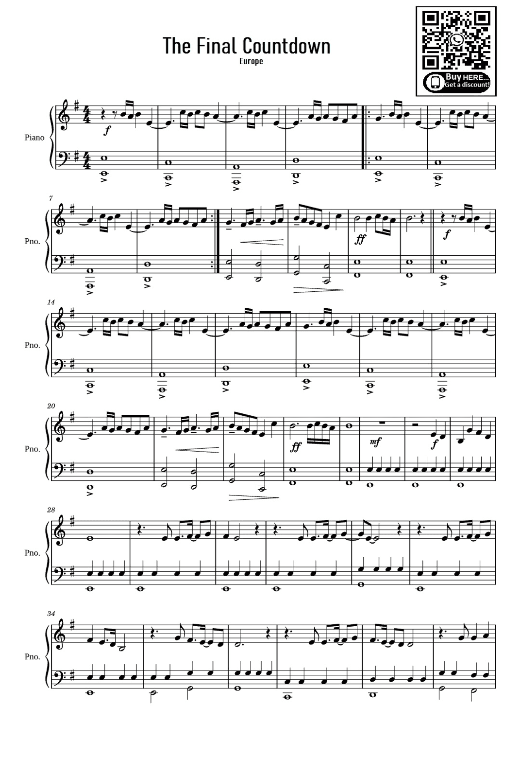 Final Countdown (arr. eduardo)