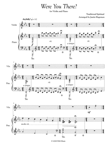 Were You There (arr. Justin Hageman)