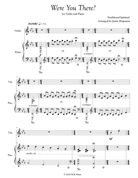 Were You There (arr. Justin Hageman)