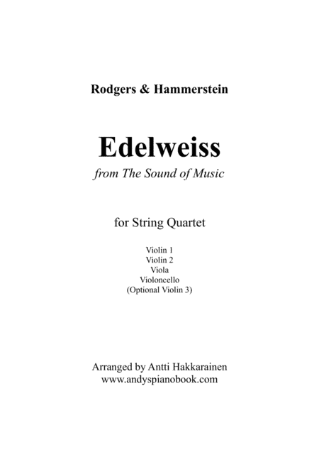 Edelweiss (arr. Antti Hakkarainen)