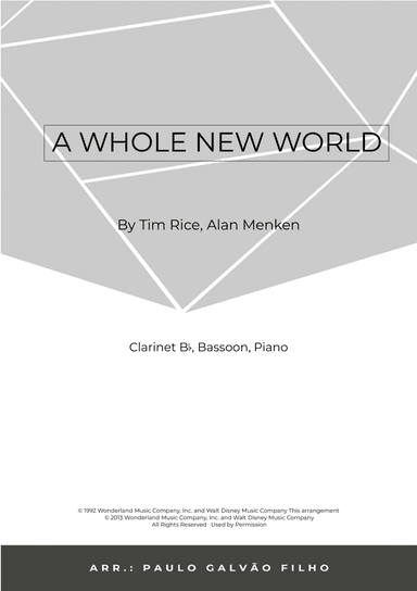 A Whole New World (arr. Paulo Galvão Filho)