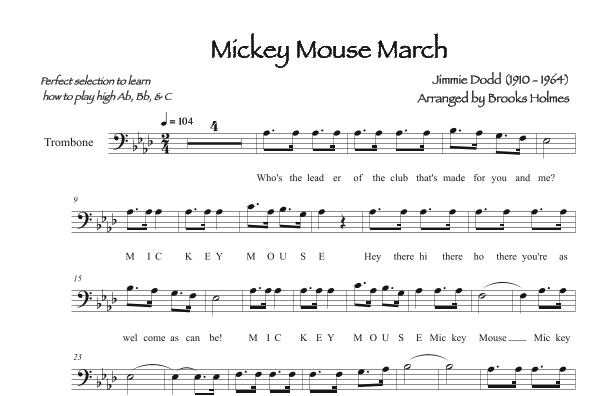 Mickey Mouse March (arr. Brooks Holmes)
