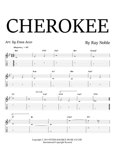 Cherokee (szczesniak Polish Children's Version) (arr. Enea Acco)