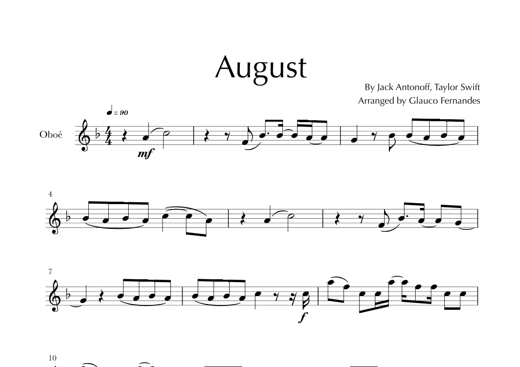 August (arr. Glauco Fernandes)