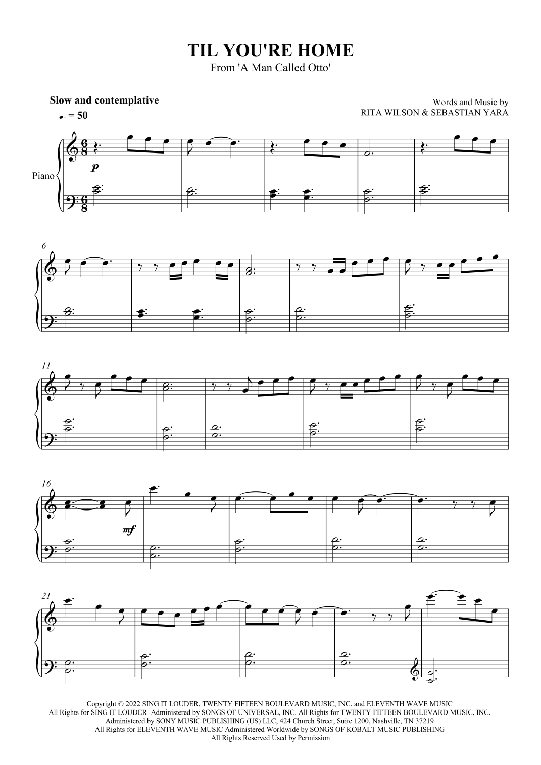 Til You're Home (arr. SCMusic)