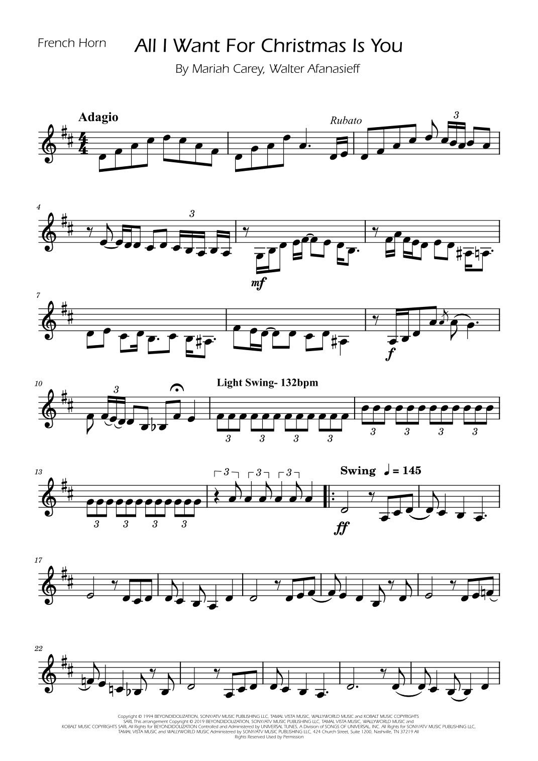All I Want For Christmas Is You (arr. Ygor Nunes)