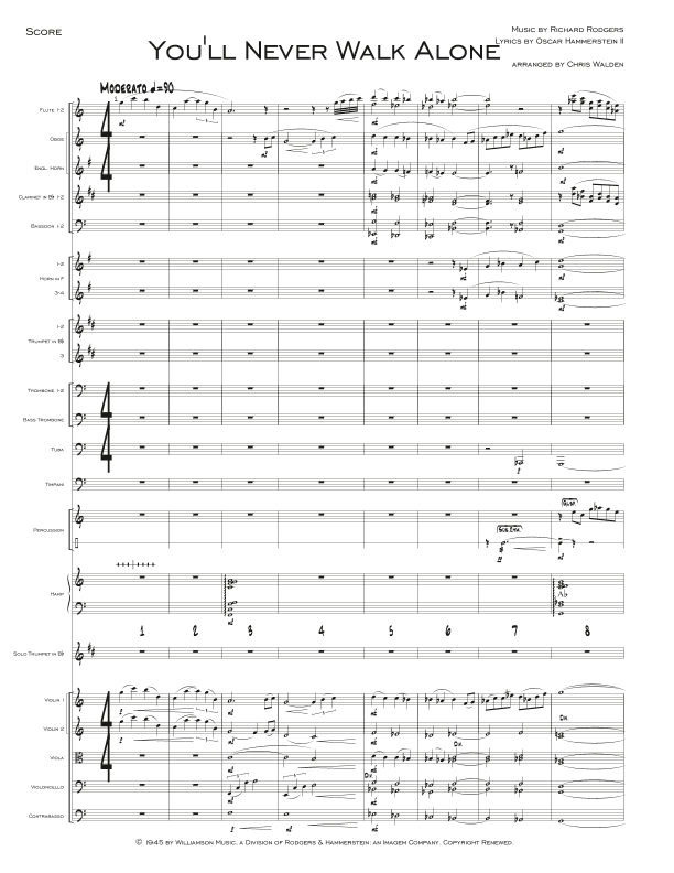 You'll Never Walk Alone (arr. Chris Walden)