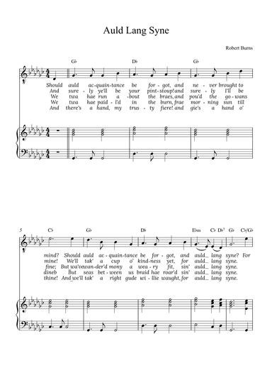 Auld Lang Syne (arr. Alex Nunes Rodrigues)