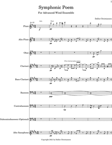 Symphonic Poem (conductor's score)