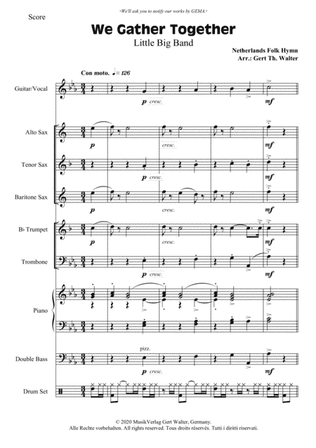 We Gather Together (arr. Gert Th. Walter)