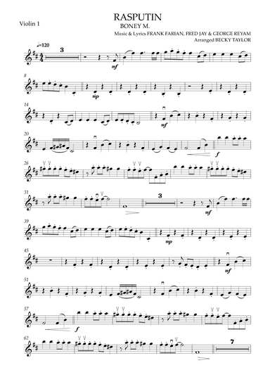 Rasputin (arr. Becky Taylor)