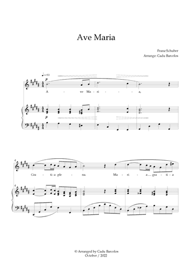 Ave Maria - Schubert B Major (arr. Cadu Barcelos)
