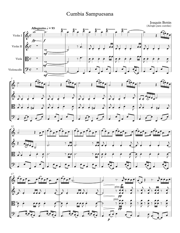 Cumbia Sampuesana (arr. Ulises Cabrera)