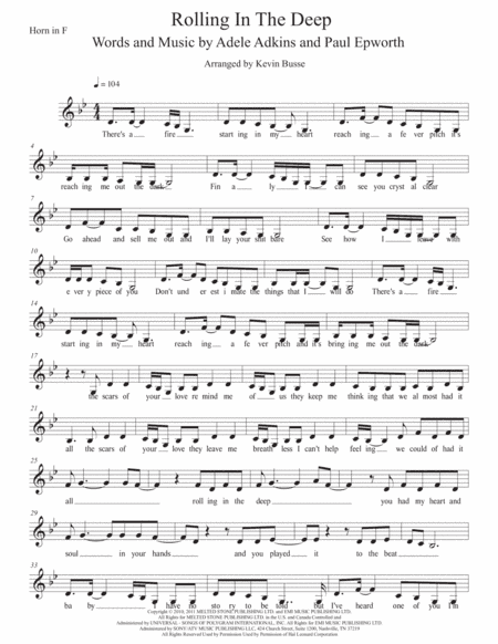Rolling In The Deep (arr. Kevin Busse)