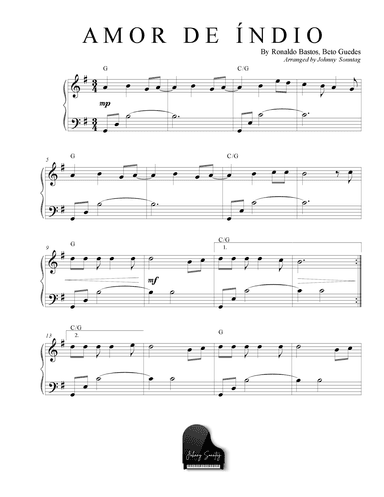 Amor De Indio (indian Love) (arr. Johnny Sonntag)