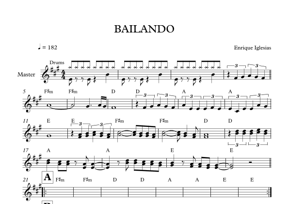 Bailando (arr. Mateo Aguilar)