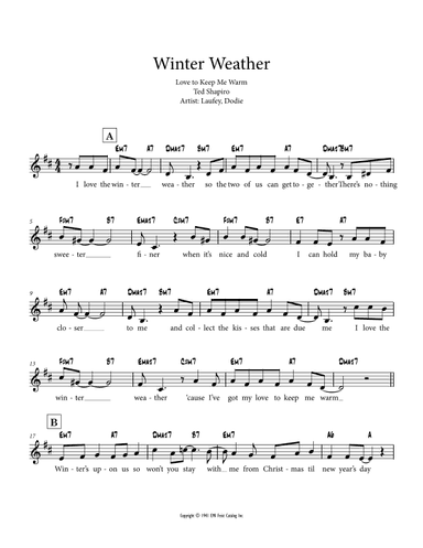 Winter Weather (arr. Charlie Lee)