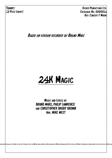 24k Magic (arr. Kicker Productions Ltd.)