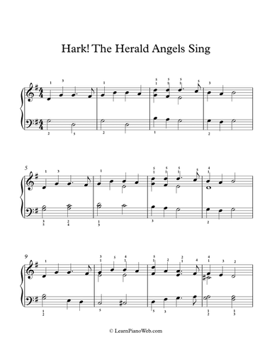 Hark! The Herald Angels Sing (arr. PianoWithMichael.com)