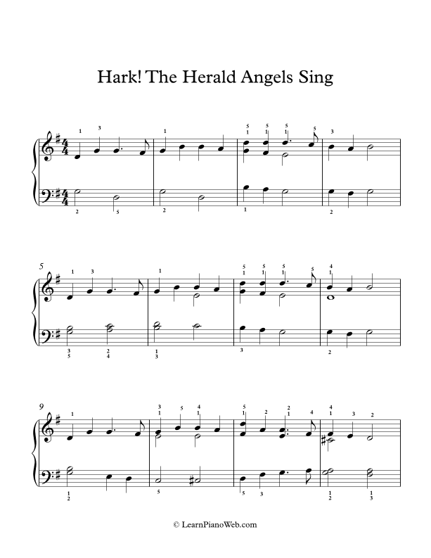 Hark! The Herald Angels Sing (arr. PianoWithMichael.com)