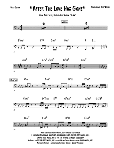 After The Love Has Gone (arr. Accubass)