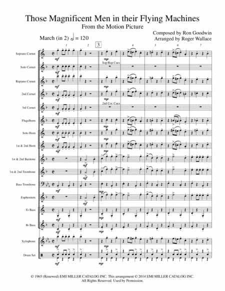 Those Magnificent Men In Their Flying Machines (arr. Roger Wallace)