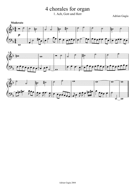 Four Chorales, op. 25