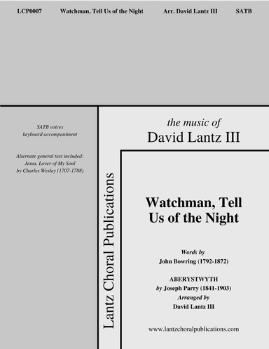Watchman, Tell Us of the Night (arr. David Lantz III)