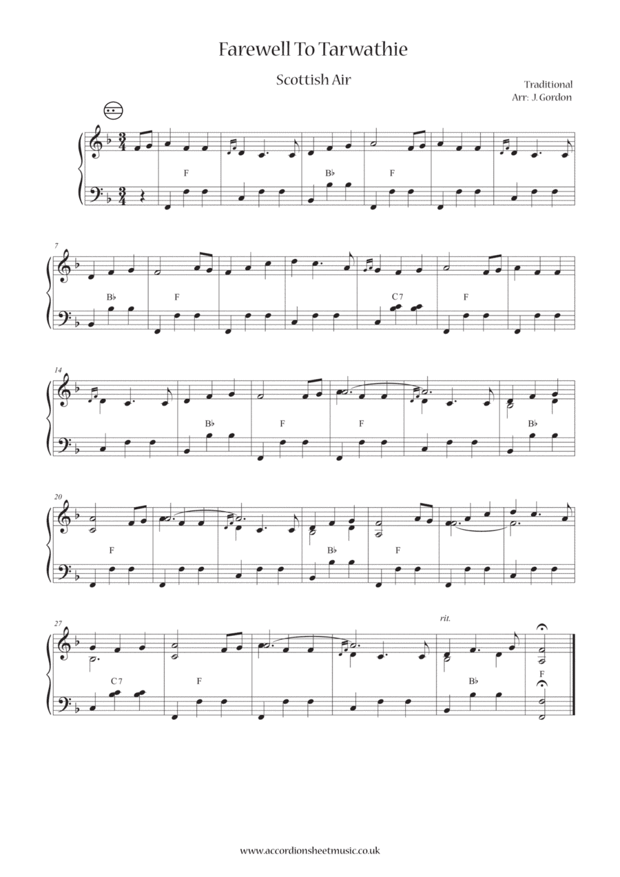 Farewell To Tarwathie (arr. Julia Gordon)