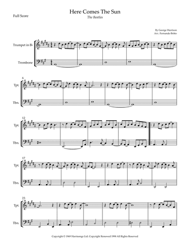 Here Comes The Sun (arr. Fernando Britto)