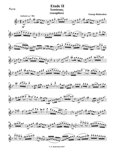 FLUTE ETUDE II - Based on a Greek Traditional Theme