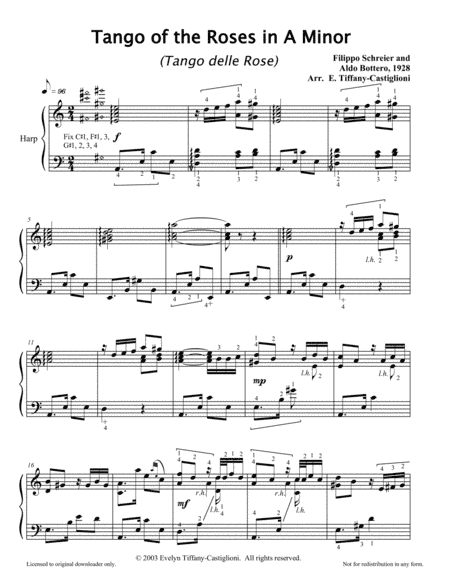 Tango of the Roses (arr. Evelyn Castiglioni)