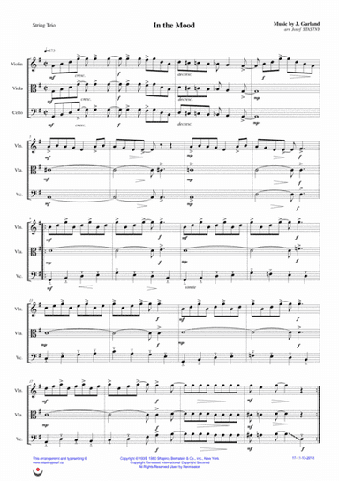 In The Mood (arr. Josef Štastný)
