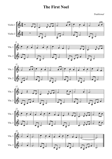 The First Noel (arr. Wesley S. SIlva)