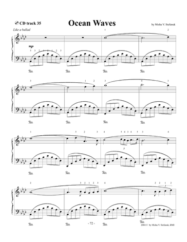 Ocean Waves, advanced Romantic