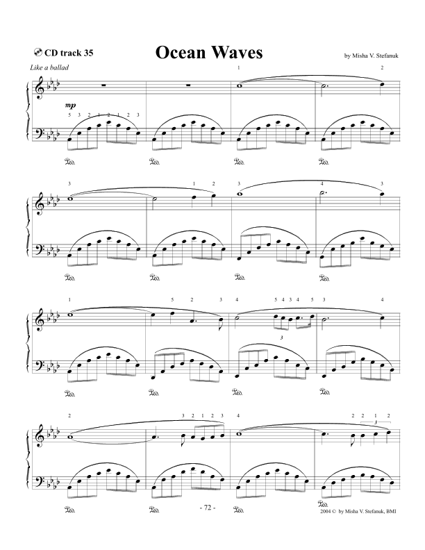 Ocean Waves, advanced Romantic