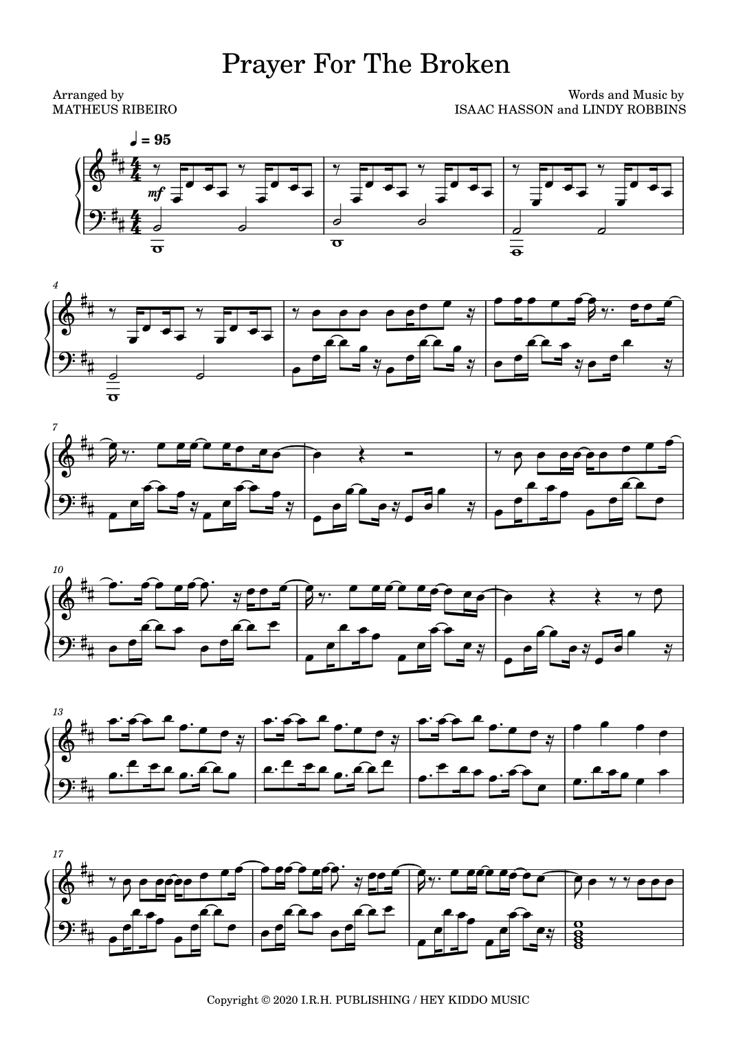 Prayer For The Broken (arr. Matheus Ribeiro)