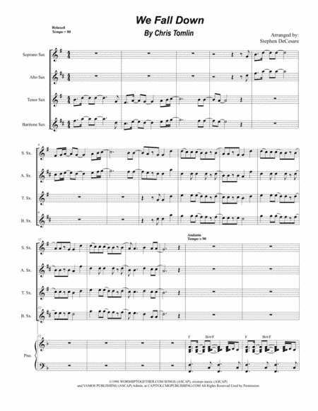 We Fall Down (arr. Stephen DeCesare)