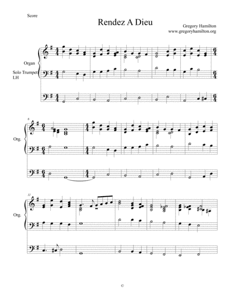 Rendez a Dieu - Father we Thank Thee