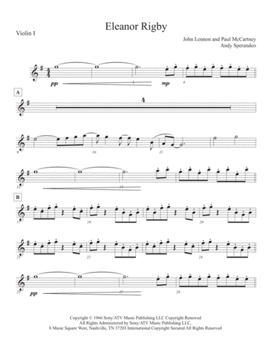 Eleanor Rigby (arr. Andy sperandeo)