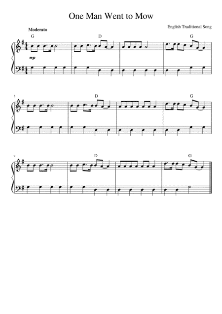 One Man Went to Mow (arr. Kaiserin Rebecca)