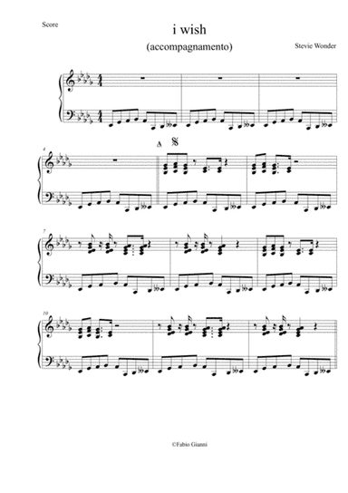 I Wish (arr. Michael Chords)