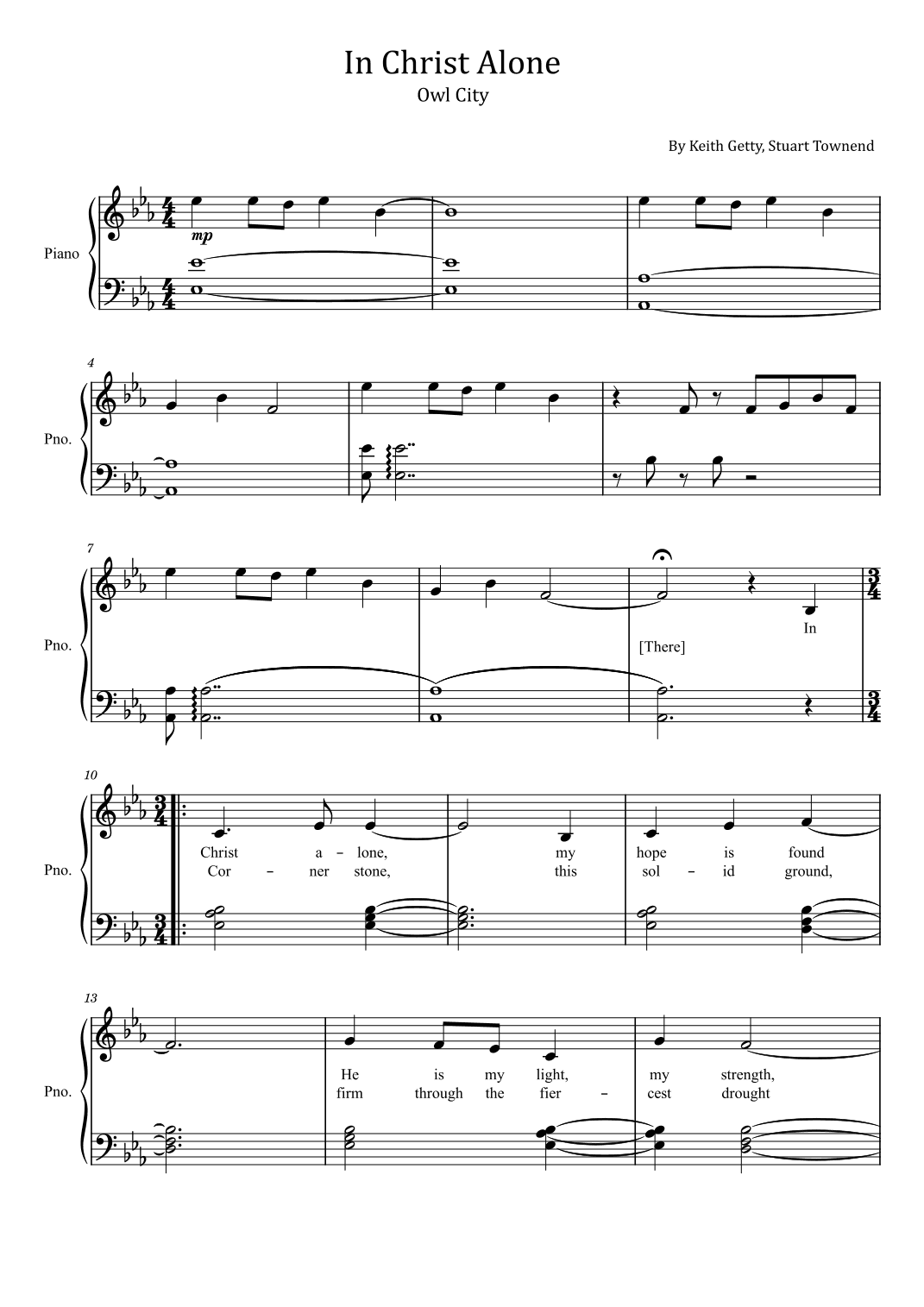 In Christ Alone (arr. poon)